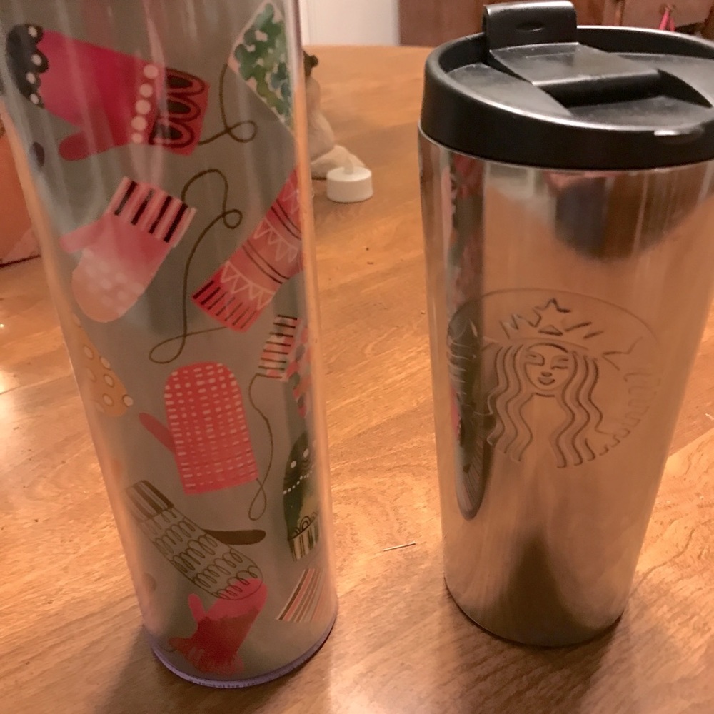 2 Starbucks tumblers